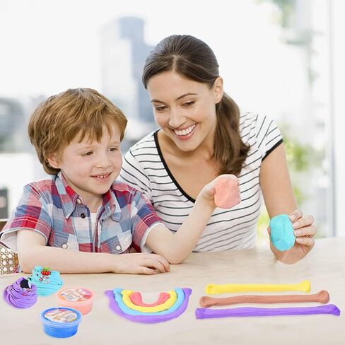 10 عبوات من مجموعات سلايم الزبدة، هدايا حفلات الأطفال، لعبة حقيبة الأشياء الجيدة، حمأة الطين القابلة للتمدد، جائزة اللعبة، التعليم المدرسي، حشوات تخزين، هدايا عيد ميلاد للفتيات والأولاد in Kuwait