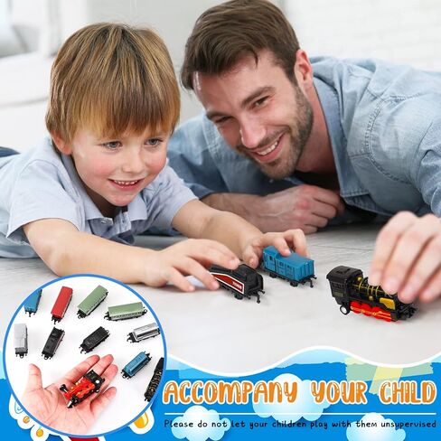 Hanaive 3 Sets Mini Simulation Steam Train Toys Small Retro Steam Train Model Assorted Styles Pull Back Train Set Diecast Locomotive Model Train Set for Boys and Girls Gifts Birthday Party Favor in Kuwait
