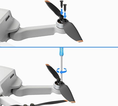 مراوح DJI Mini 3 استبدال شفرات الدعامة ملحقات منخفضة الضوضاء لـ DJI Mini 3 ملحقات الطائرة بدون طيار مسامير ومفكات حصرية 32 قطعة أطراف برتقالية in Kuwait