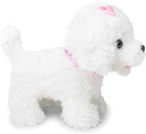 YH YUHUNG Walking Dog Toys for Kids with Remote Control Leash, Plush Electronic Pets Puppy Interactive Dog That Walk, Bark, Head Nod, Wags Tail(Brown) in Kuwait