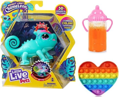 Increditoyz Little Live Bright Light Chameleon Interactive Color Change Light Up Toy with Magic Bottle Gift Set in Kuwait