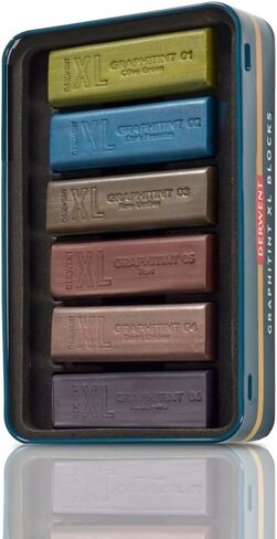 Derwent XL Charcoal Set of 6 in Saudi Arabia