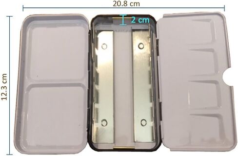 Whiskey Painters Lightweight, Compact, 12 pan Watercolor Paint Palette box Urban Artist Travel Set, Pocket Size, Indoors or Outdoors. Colors NOT included in Saudi Arabia