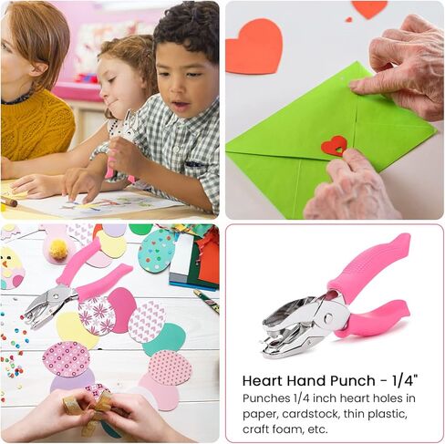 MyArTool Flower Hole Punch, 1/4 Inch Handheld Flower Paper Punch with Soft Grip, Flower Shape Hole Puncher for Paper Crafts, Cardstock, Gift Wrapping, Greeting Cards and Scrapbooks in Kuwait