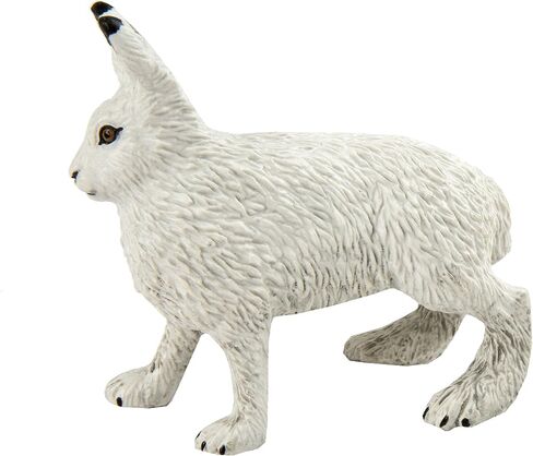 Safari Ltd. Arctic Hare Figurine - Detailed 2.5" Plastic Model Figure - Fun Educational Play Toy for Boys, Girls & Kids Ages 3+ in Saudi Arabia