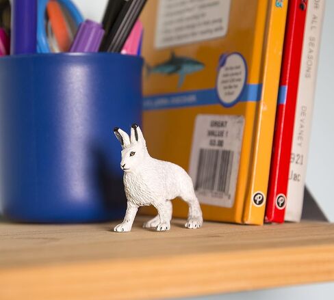 Safari Ltd. Arctic Hare Figurine - Detailed 2.5" Plastic Model Figure - Fun Educational Play Toy for Boys, Girls & Kids Ages 3+ in Saudi Arabia