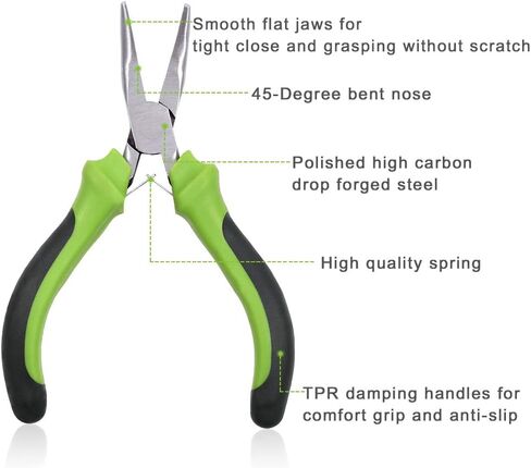SPEEDWOX 6 Inches Mini Needle Nose Pliers for Jewelry Making Smooth Jaws Extra Long Fine Pliers Professional Tool Beading Hobby Craft DIY in Kuwait