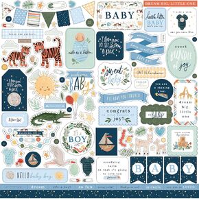 Echo Park Paper Company Welcome Baby Boy Element Sticker in Kuwait