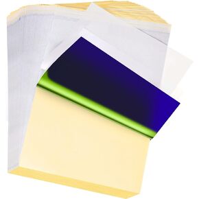 120 Sheets Tattoo Transfer Paper, Stencil Paper for Tattooing, 4 Layers Tattoo Transfer Paper for Tattoo Supplies, A4 Size