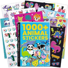 Fashion Angels 1000+ Animal Sticker Book - 40-Page Sticker Book For Kids - Over 1000 Stickers for Scrapbooking, Planner Decor, Gifts & Creative Play, Ages 6 and Up
