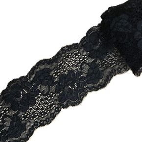 10 Yards Stretch Lace Ribbon Trim 3 inch Floral Pattern Lace Elastic for Headbands Garters Sewing Decorat Craft Supply (Brown) in Kuwait