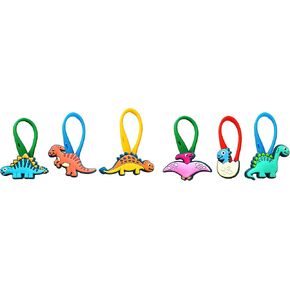 AVIRGO Party Favors Zipper يسحب سحاب علامة التبويب سحاب العلامات تسحب سحاب تمديد الرمز البريدي المثبت لحقائب الظهر والسترات والأمتعة والمحافظ وحقائب اليد مجموعة من 6 قطع