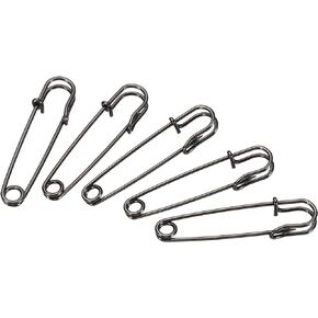 MECCANIXITY Safety Pins 1.06 Inch Large Metal Sewing Pins for Blankets Skirts Crafts Brooch Making Gold Tone 20Pcs