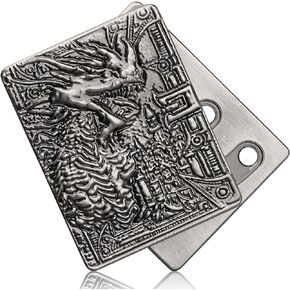 Dragon Poker Fidget Slider Toy for Kids Adults, Metal EDC Finger Card Clicker with Tick Sound for Stress Relief, Novelty Hand Fidget Spinner Gadgets Gifts for Classroom Prizes Desk Toy Art Decoration in Kuwait