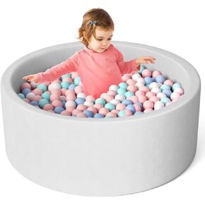 Foam Ball Pits for Toddlers, Baby Ball Pits for Babies Indoor Kiddie Memory Foam Soft Round Designed Without Ball (Blue) in Saudi Arabia