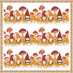 44 Pcs 50.5 Ft Autumn Fall Maple Leaf Border Trim Thanksgiving Day Bulletin Board Border Orange with 15 Sheet Glue Point Dots for Classroom Autumn Bulletin Board (Gnome Style)