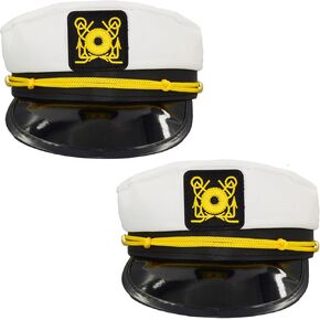 Vegove Unisex Yacht Captain Hats, Skipper Sailor Hat Men Women Boating Yacht Rock Party Hat in Kuwait