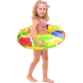 Pool Floats for Adults and Kids, Swim Ring Tube for Kids, Pool Floats with 2 Handles, Beach Floats Suitable for Adults and Kids