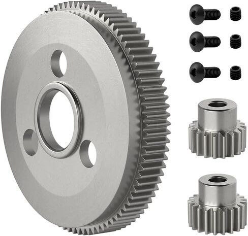 GLOBACT Steel 86T Spur Gear مع 19T 21T Pinions Gears لـ 1/10 Slash 2WD Rustler 2WD Stampede 2WD 1/10 RC قطع ترقية الزاحف استبدال 4686 in Saudi Arabia