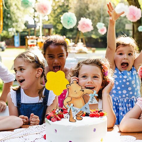 Winnie Cake Topper It's A Boy For Baby Shower Decorations Birthday Party Cake Decorations Party Supply(Blue) in Kuwait