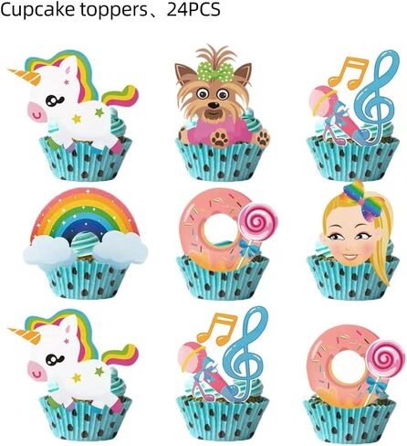 25 قطعة من لوازم حفلات أعياد الميلاد المستوحاة من جوجو، أغطية الكب كيك لحفلات أعياد الميلاد المستوحاة من جوجو للأطفال هدية لحفلات أعياد الميلاد in Kuwait