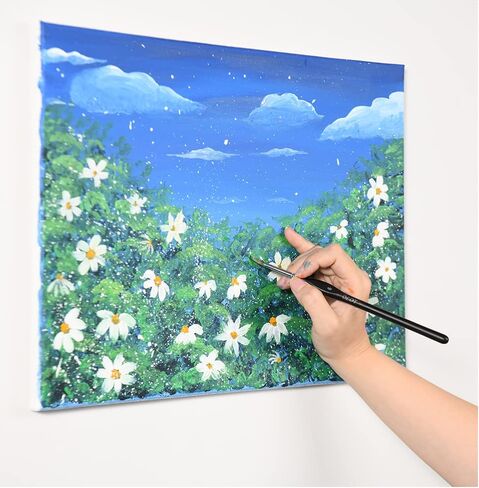 فرش رسم فنية بتفاصيل دقيقة للرسم بالألوان المائية والأكريليك بمقابض مثلثة، 10 فرش رسم مصغرة ورسم فني، أكريليك وأظافر، نماذج، ألوان مائية، زيت، أشكال مطرقة حرب in Saudi Arabia