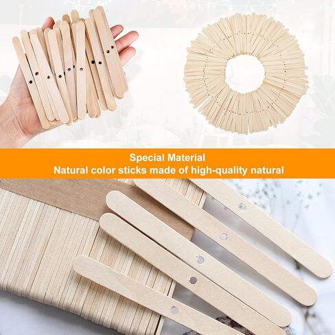 Ziosxin Candle Making Kit, DIY Candle Craft Tools Including 1pcs Wax Melting Pot, 100pcs Candle Wicks, 100pcs Candle Wicks Sticker and 50pcs Candle Wicks Holder in Kuwait