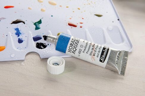 Schmincke - HORADAM® AQUARELL Color Box, 10 x 15 ml Tubes, Basic Assortment, 74510097, Metal Box, Painting Set, Finest Premium Watercolors in Kuwait