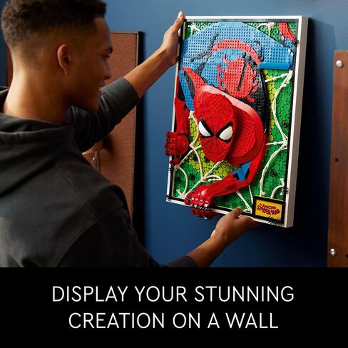 LEGO Art The Amazing Spider-Man 31209 Build & Display Home Decor Wall Art Kit, Nostalgic Super Hero Gift for Adults or Back to School Gift for Teen Spider-Man Fans in Saudi Arabia