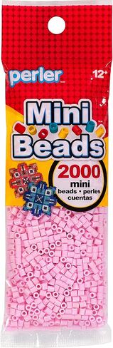 Perler 80-14096 Mini Fuse Bead Craft Supplies, 2000pcs, Light Pink in Saudi Arabia