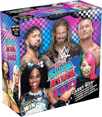 Topps WWE Slam Attax 2021 Edition (Carry Box) I WWE Cards | Includes Game mat in Saudi Arabia