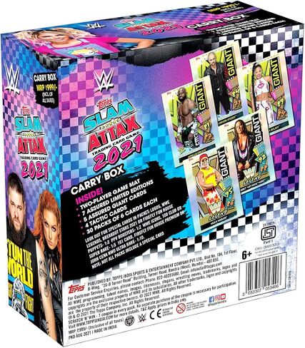 Topps WWE Slam Attax 2021 Edition (Carry Box) I WWE Cards | Includes Game mat in Saudi Arabia