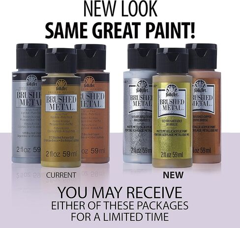 FolkArt Brushed Metal Paint in Assorted Colors (2 oz), Antique Gold in Saudi Arabia