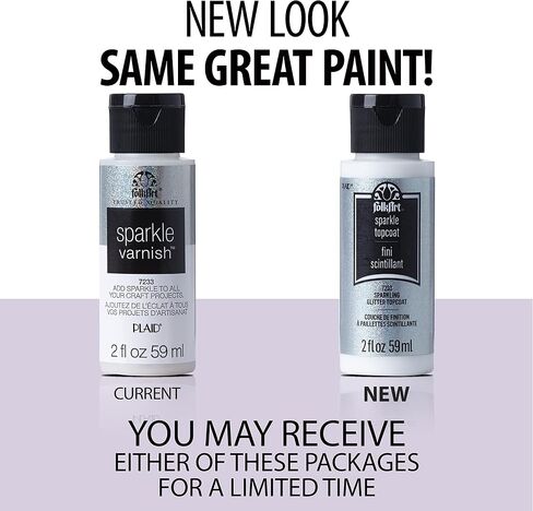 FolkArt Acrylic Craft Paint Varnish, 8 oz, Sparkle in Saudi Arabia