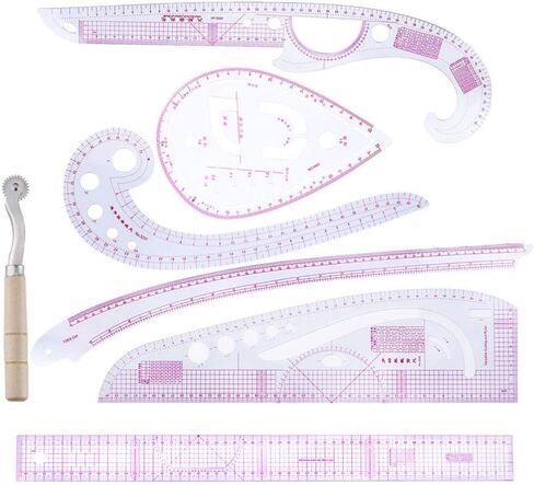 Tailor Sewing Rulers 7pcs Sewing Ruler Tool Set Measuring French Curve Rulers Patterns Design Clothing Ruler Dressmaking Tailor Tool Dressmakers Ruler in Saudi Arabia