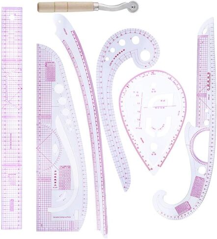 Tailor Sewing Rulers 7pcs Sewing Ruler Tool Set Measuring French Curve Rulers Patterns Design Clothing Ruler Dressmaking Tailor Tool Dressmakers Ruler in Saudi Arabia