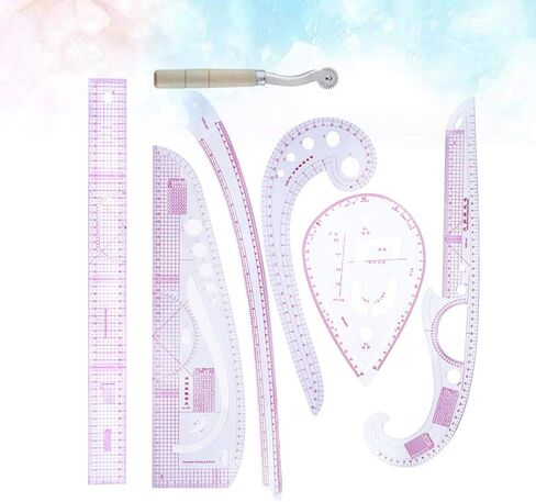 Tailor Sewing Rulers 7pcs Sewing Ruler Tool Set Measuring French Curve Rulers Patterns Design Clothing Ruler Dressmaking Tailor Tool Dressmakers Ruler in Saudi Arabia
