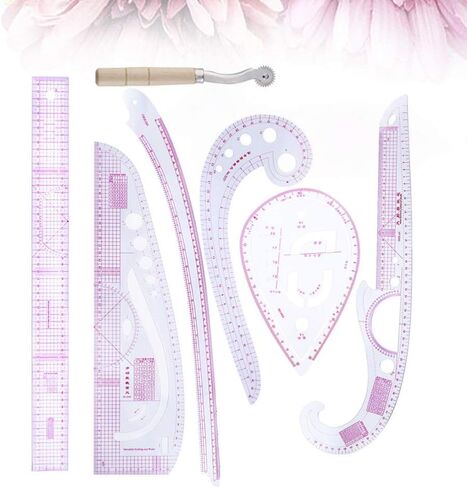 Tailor Sewing Rulers 7pcs Sewing Ruler Tool Set Measuring French Curve Rulers Patterns Design Clothing Ruler Dressmaking Tailor Tool Dressmakers Ruler in Saudi Arabia