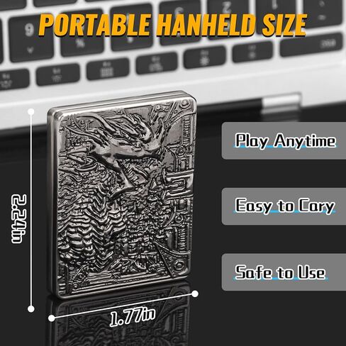 Dragon Poker Fidget Slider Toy for Kids Adults, Metal EDC Finger Card Clicker with Tick Sound for Stress Relief, Novelty Hand Fidget Spinner Gadgets Gifts for Classroom Prizes Desk Toy Art Decoration in Kuwait