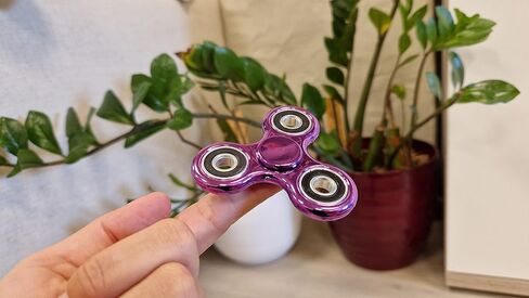 Fidget Spinners Toys 4 Pack, Random Color Hand Fidget Pack Bulk, Stress Reduction and Anxiety Relief Toys, Fidget Toys for Kids and Adult, Goodie Bag Stuffers, Glow in The Dark Sensory Toys in Kuwait