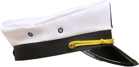 Vegove Unisex Yacht Captain Hats, Skipper Sailor Hat Men Women Boating Yacht Rock Party Hat in Kuwait