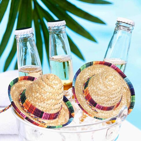 قبعة مكسيكية صغيرة 10 قطع من تيبيست ماكس للحفلات بتصميم فيستا ديكورز علوي للكلاب، مستلزمات حفلات القطط باللون البني in Kuwait