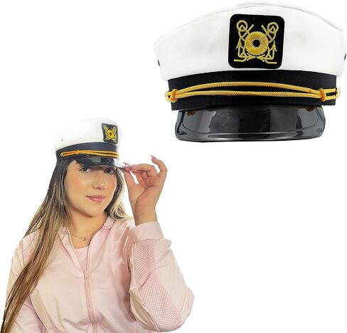 The Dreidel Company Captain Hat, Dress Up Costume Clothes for Kids, Pretend Play, Party Favors in Saudi Arabia