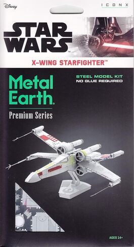 Fascinations Metal Earth Premium Series Star Wars X-Wing Starfighter in Color 3D Metal Model Kit in Saudi Arabia