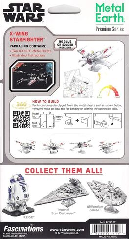 Fascinations Metal Earth Premium Series Star Wars X-Wing Starfighter in Color 3D Metal Model Kit in Saudi Arabia