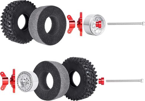 عجلات وإطارات HobbyPark 1.9 Beadlock بارتفاع 120 مم / 4.72 بوصة مع أداة تثبيت لـ Traxxas TRX4 Axial SCX10 II III Redcat Gen8 Gen7 12 مم Hex 1/10 ترقيات الزاحف، 4 مجموعات (أخضر وأسود) in Kuwait