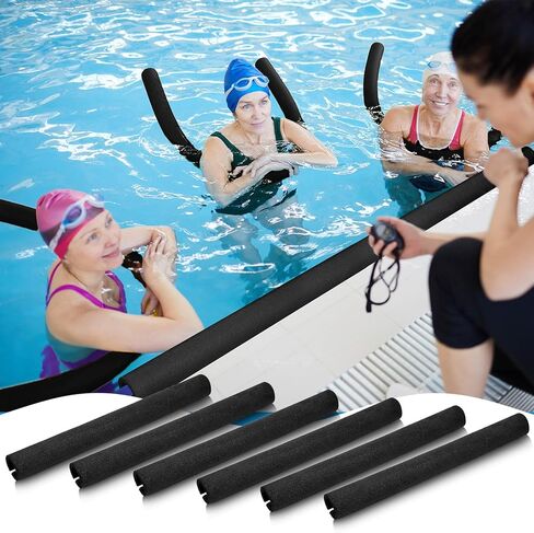 هانايف 6 قطع 40 انش من نودلز حمام السباحة كبيرة الحجم من الفوم مزودة بمشبك مسبق الشق للحماية من الفوم للسباحة والمشاريع الحرفية العائمة وممتص الصدمات in Kuwait