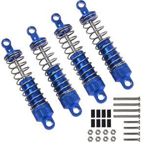Vgoohobby سبائك الألومنيوم امتصاص الصدمات تعليق الصدمات المثبط متوافق مع WPL C14 C24 C34 C44 MN نموذج D90 D91 MN99 1/16 RC سيارة (الأزرق)