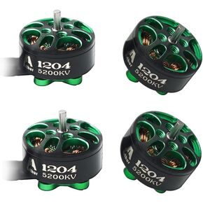 4PCS Arthur 1204 5200kv 3100KV 2500KV 2-4S Brushless Motor Mini RC Motor for FPV Racing RC Multicopter Part (5200KV, 4) in Saudi Arabia