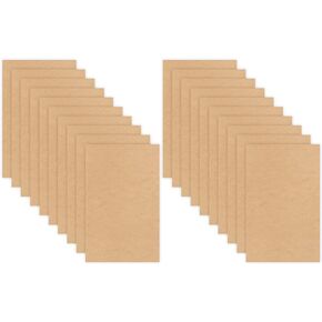 10 Boards of 12"x 12", 3mm 1/8th inch MDF (Medium Density Fibreboard), Glowforge Ready, Unfinished | for Laser Engraving, CNC, Wood Burning, Router, Scroll Saw. by Craft Closet
